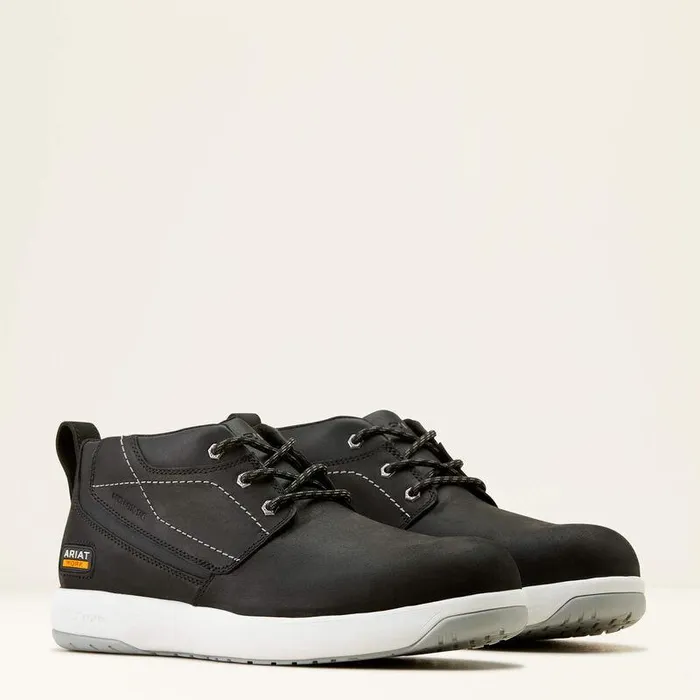 Men Work Boots Ariat Conveyer Composite Toe Work Shoe Black Men Work Boots Ariat Conveyer Composite Toe Work Shoe Black