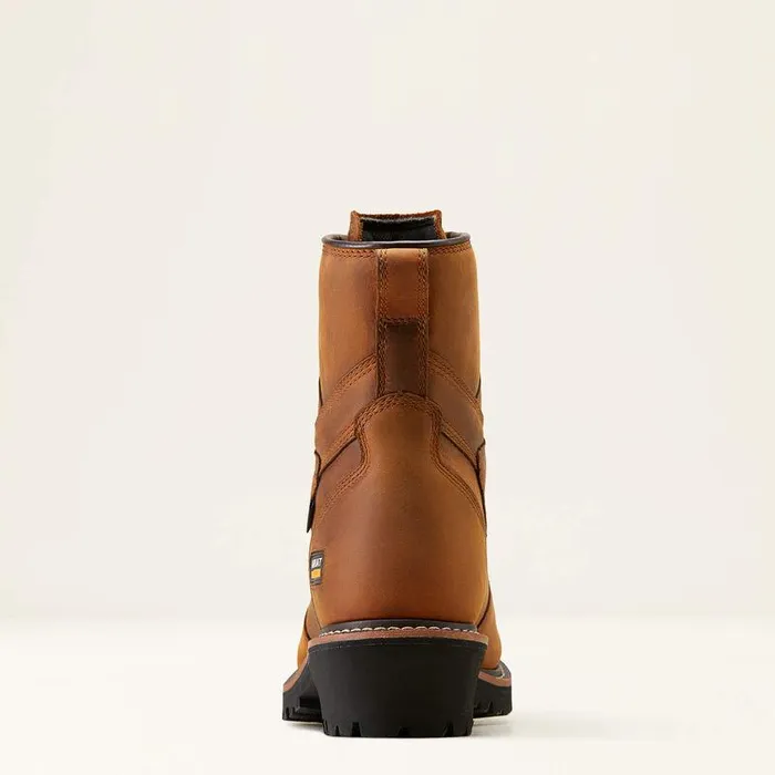 Men Work Boots Ariat Logger Shock Shield Waterproof Work Boot Copper Brown Men Work Boots Ariat Logger Shock Shield Waterproof Work Boot Copper Brown