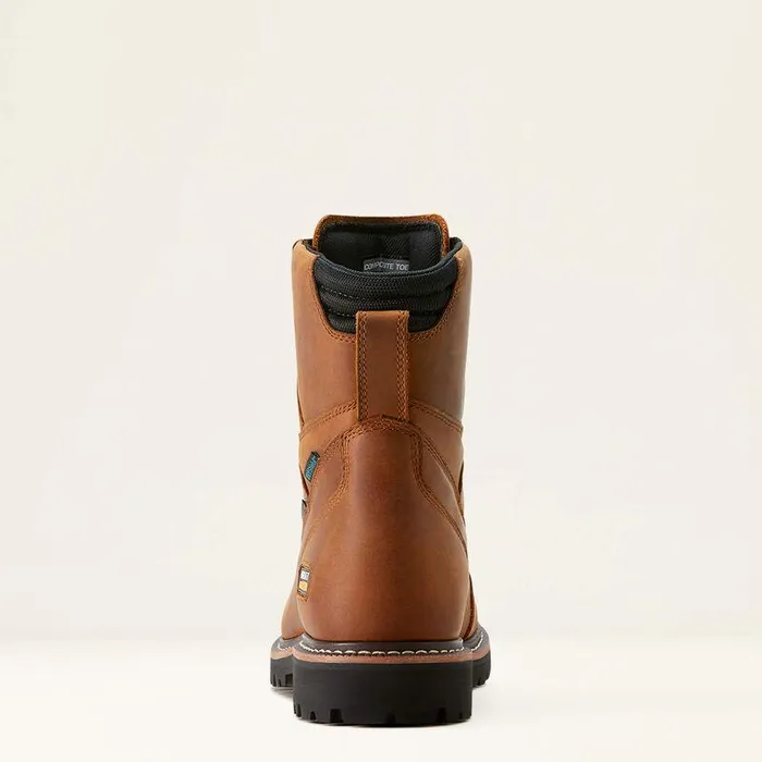 Men Work Boots Ariat Longview Shock Shield 8quot Waterproof Composite Toe Work Boot Copper Brown Men Work Boots Ariat Longview Shock Shield 8quot Waterproof Composite Toe Work Boot Copper Brown