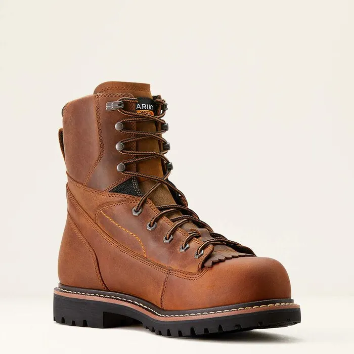 Men Work Boots Ariat Longview Shock Shield 8quot Waterproof Composite Toe Work Boot Copper Brown Men Work Boots Ariat Longview Shock Shield 8quot Waterproof Composite Toe Work Boot Copper Brown