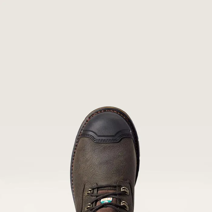 Men Work Boots Ariat Stump Jumper 8quot CSA Glacier Grip Waterproof 600g Composite Toe Work Boot Iron Coffee
