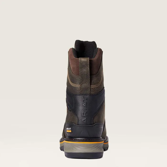 Men Work Boots Ariat Stump Jumper 8quot CSA Glacier Grip Waterproof 600g Composite Toe Work Boot Iron Coffee