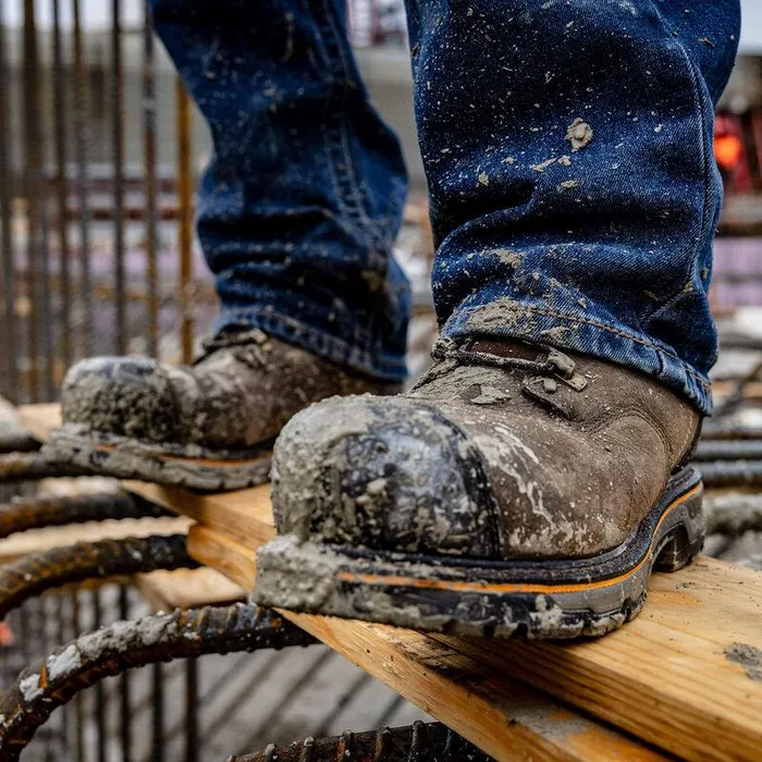 Men Work Boots Ariat Stump Jumper 8quot CSA Glacier Grip Waterproof 600g Composite Toe Work Boot Iron Coffee