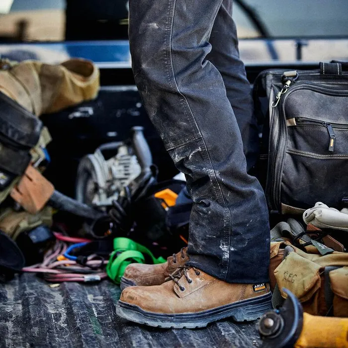 Men Work Boots Ariat Turbo 8quot Waterproof Carbon Toe Work Boot Aged Bark Men Work Boots Ariat Turbo 8quot Waterproof Carbon Toe Work Boot Aged Bark