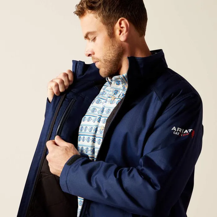 Men Workwear Ariat FR Basic Insulated Jacket Navy