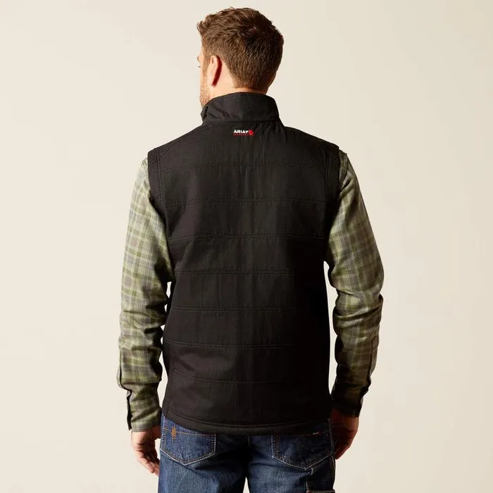 Men Workwear Ariat FR Cloud 9 20 Insulated Vest Black