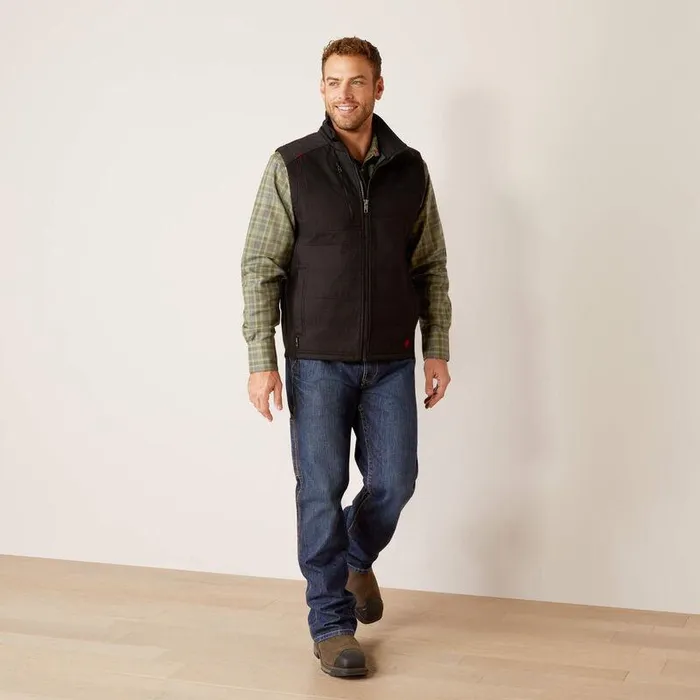 Men Workwear Ariat FR Cloud 9 20 Insulated Vest Black