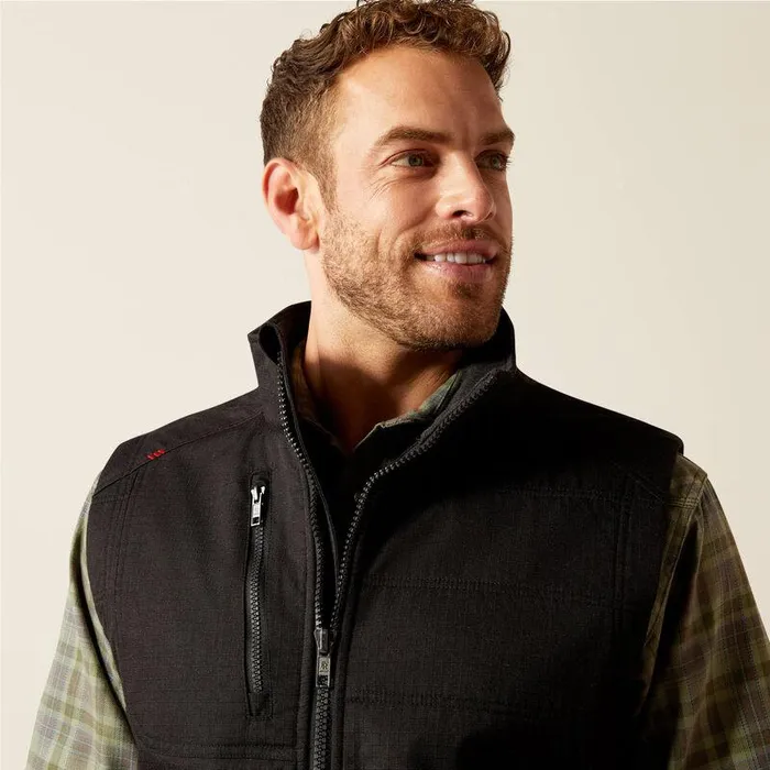 Men Workwear Ariat FR Cloud 9 20 Insulated Vest Black