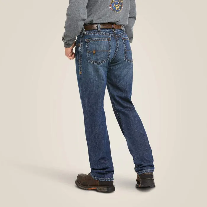 Men Workwear Ariat FR M3 Loose Basic Stackable Straight Leg Jean Flint Men Workwear Ariat FR M3 Loose Basic Stackable Straight Leg Jean Flint