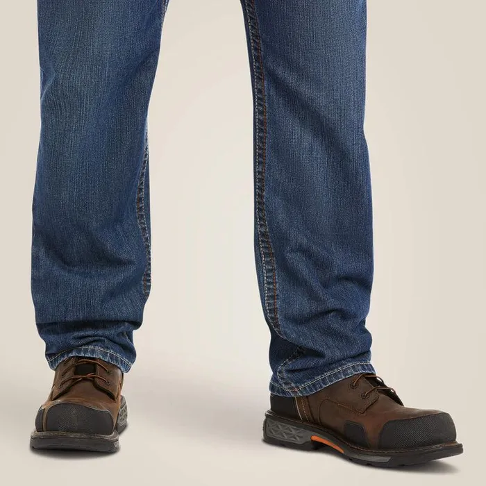 Men Workwear Ariat FR M3 Loose Basic Stackable Straight Leg Jean Flint Men Workwear Ariat FR M3 Loose Basic Stackable Straight Leg Jean Flint