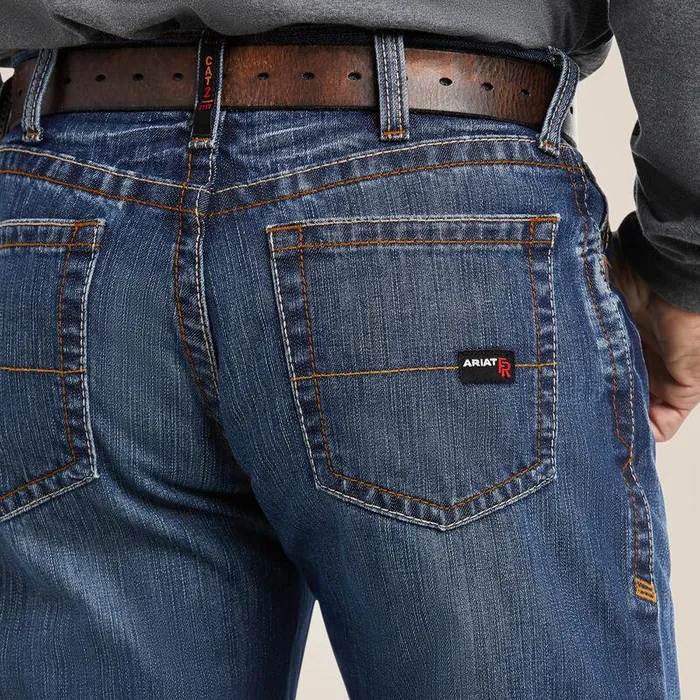 Men Workwear Ariat FR M3 Loose Basic Stackable Straight Leg Jean Flint Men Workwear Ariat FR M3 Loose Basic Stackable Straight Leg Jean Flint