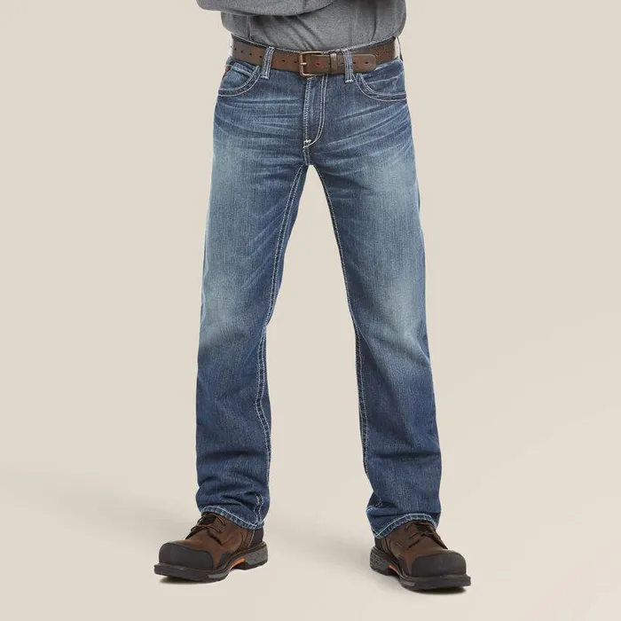 Men Workwear Ariat FR M4 Relaxed Ridgeline Boot Cut Jean Glacier