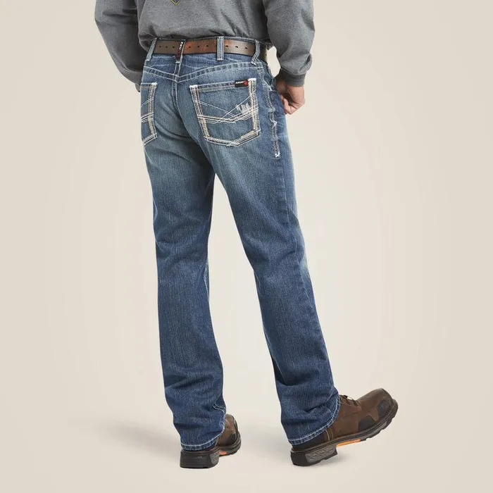 Men Workwear Ariat FR M4 Relaxed Ridgeline Boot Cut Jean Glacier Men Workwear Ariat FR M4 Relaxed Ridgeline Boot Cut Jean Glacier