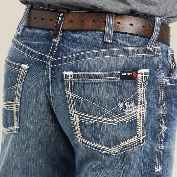 Men Workwear Ariat FR M4 Relaxed Ridgeline Boot Cut Jean Glacier Men Workwear Ariat FR M4 Relaxed Ridgeline Boot Cut Jean Glacier