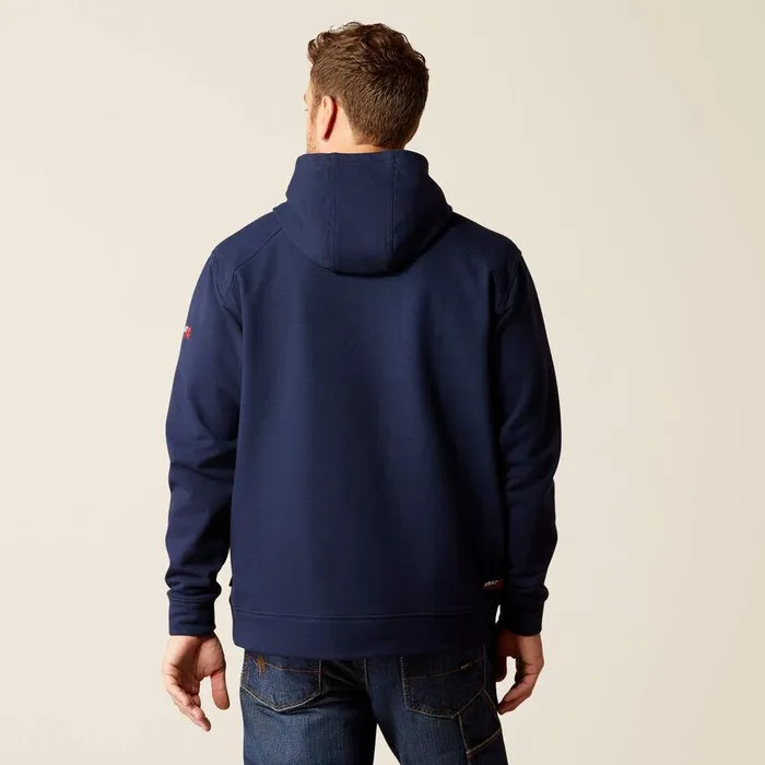 Men Workwear Ariat FR Solid Hoodie Navy