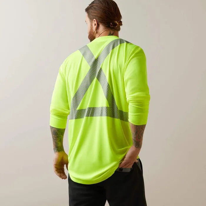 Men Workwear Ariat Rebar HiVis ANSI TShirt Hivis Yellow