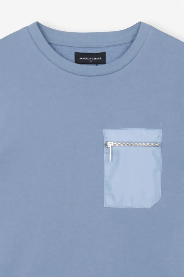 Mens Ansdell Cargo Jumper 8211 Blue Jameson Carter Hoodies and Sweatshirts