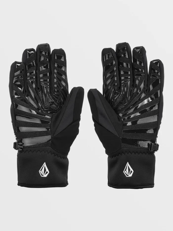 Mens Gloves and Mitts Volcom VCo Nyle Gloves 8211 Black White