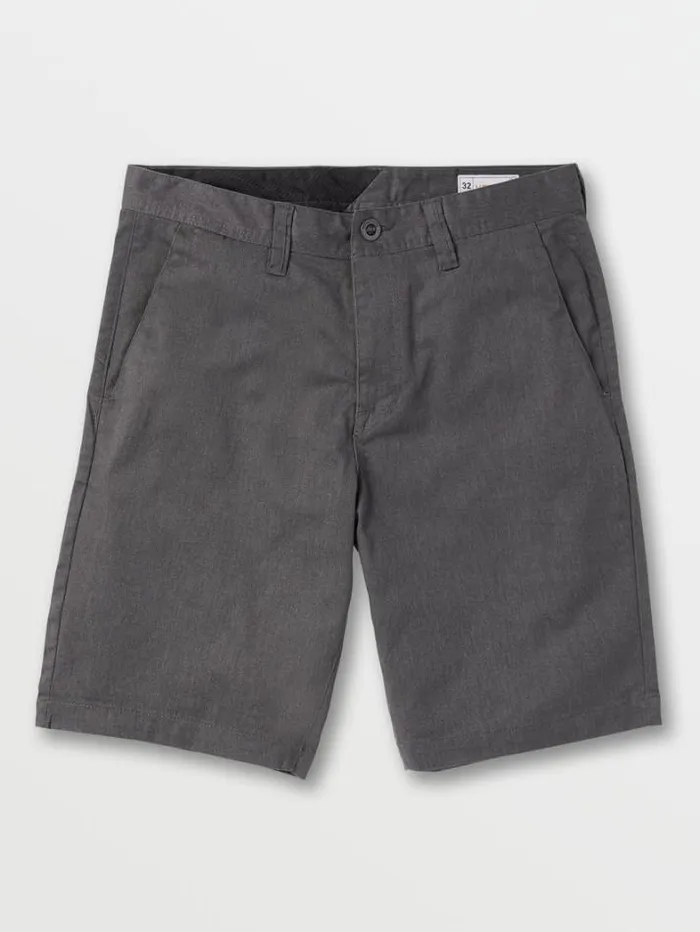Mens Golf Volcom Frickin Chino Shorts 8211 Charcoal Heather