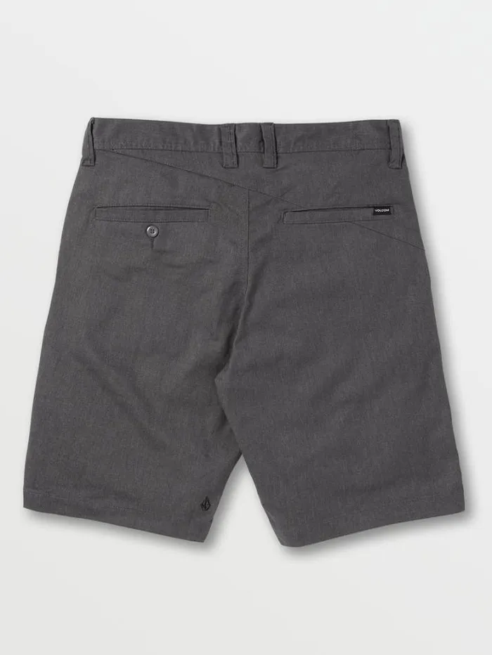 Mens Golf Volcom Frickin Chino Shorts 8211 Charcoal Heather
