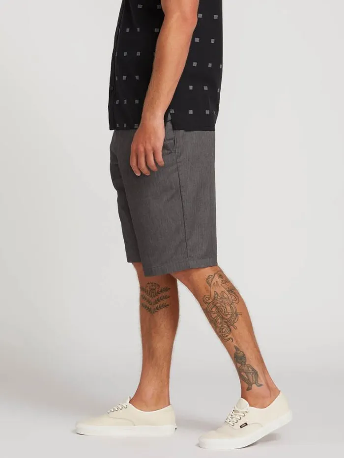 Mens Golf Volcom Frickin Chino Shorts 8211 Charcoal Heather
