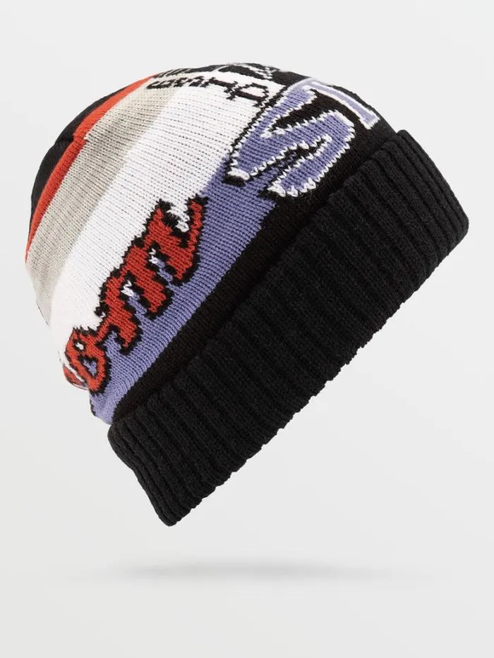 Mens Hats and Beanies Volcom Lager Beanie 8211 Black