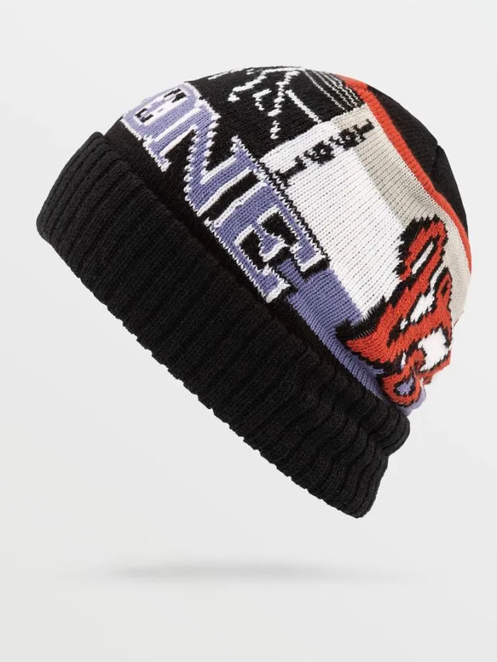 Mens Hats and Beanies Volcom Lager Beanie 8211 Black