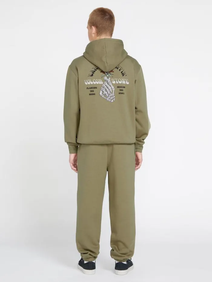 Mens Hoodies and Sweatshirts Volcom Earth Tripper Hoodie 8211 Thyme Green