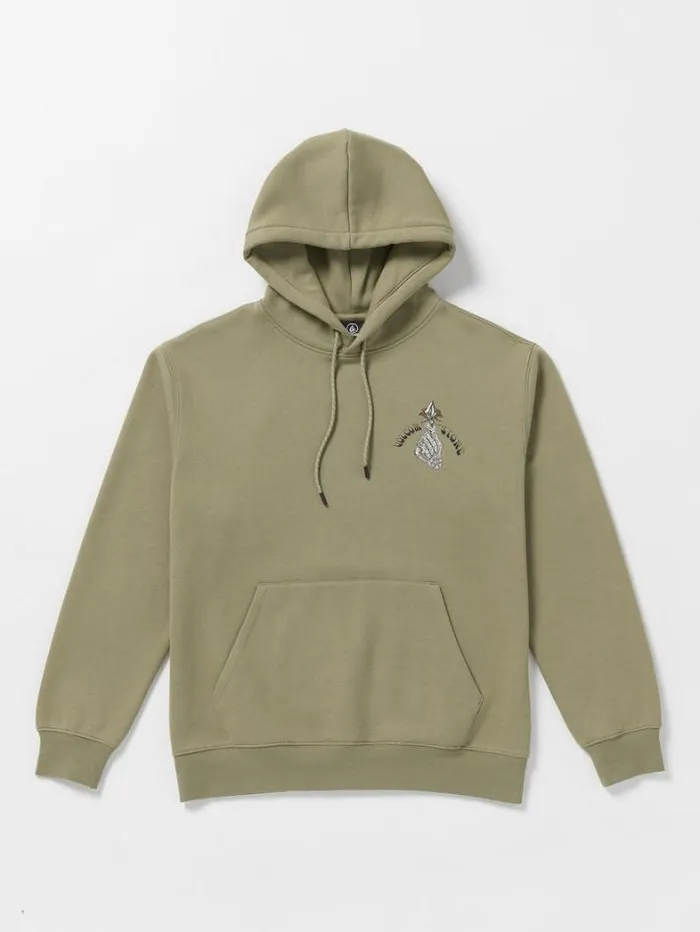 Mens Hoodies and Sweatshirts Volcom Earth Tripper Hoodie 8211 Thyme Green