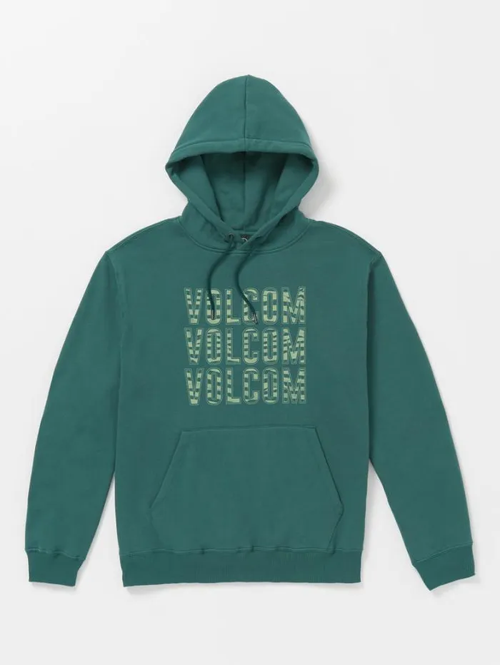 Mens Hoodies and Sweatshirts Volcom Vibes Time Fleece Hoodie 8211 Ranger Green