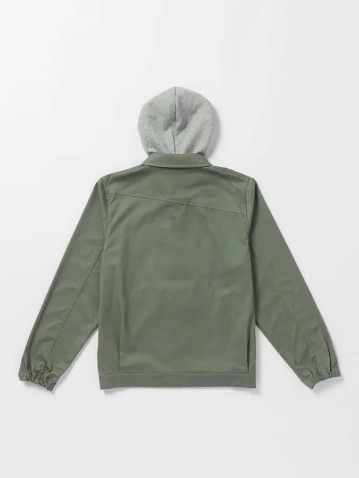 Mens Jackets Volcom Korman Hood Jacket 8211 Agave