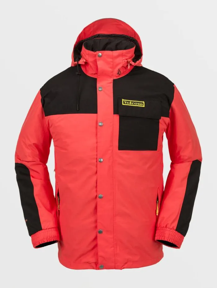 Mens Jackets Volcom Longo GoreTex Jacket 8211 Orange