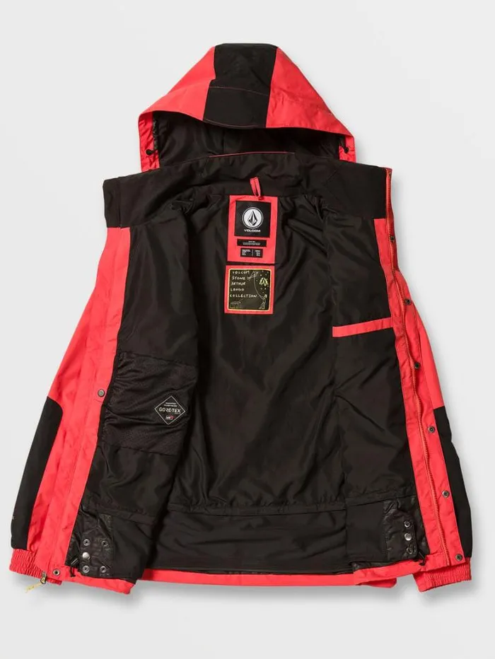 Mens Jackets Volcom Longo GoreTex Jacket 8211 Orange