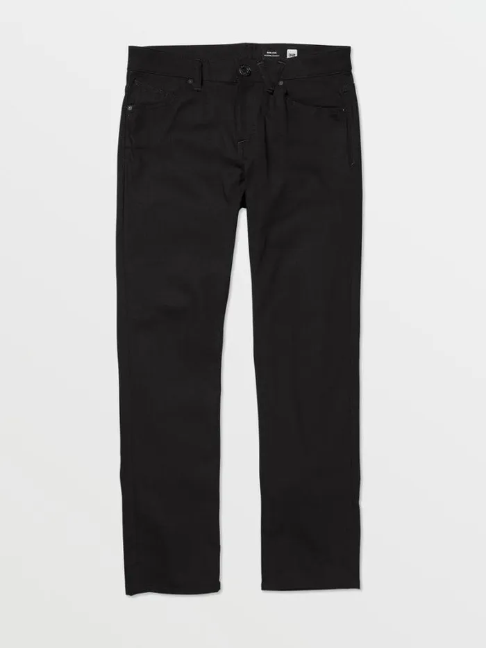 Mens Jeans Volcom Solver Modern Fit Jeans 8211 Black On Black