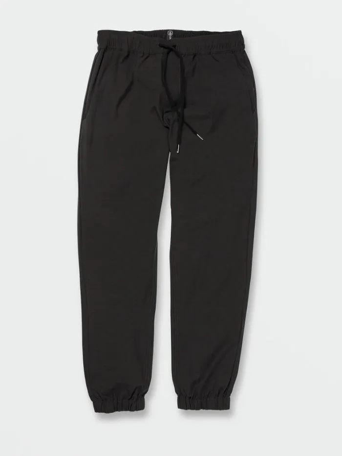 Mens Pants Volcom Frickin Cross Shred Elastic Waist Joggers 8211 Black