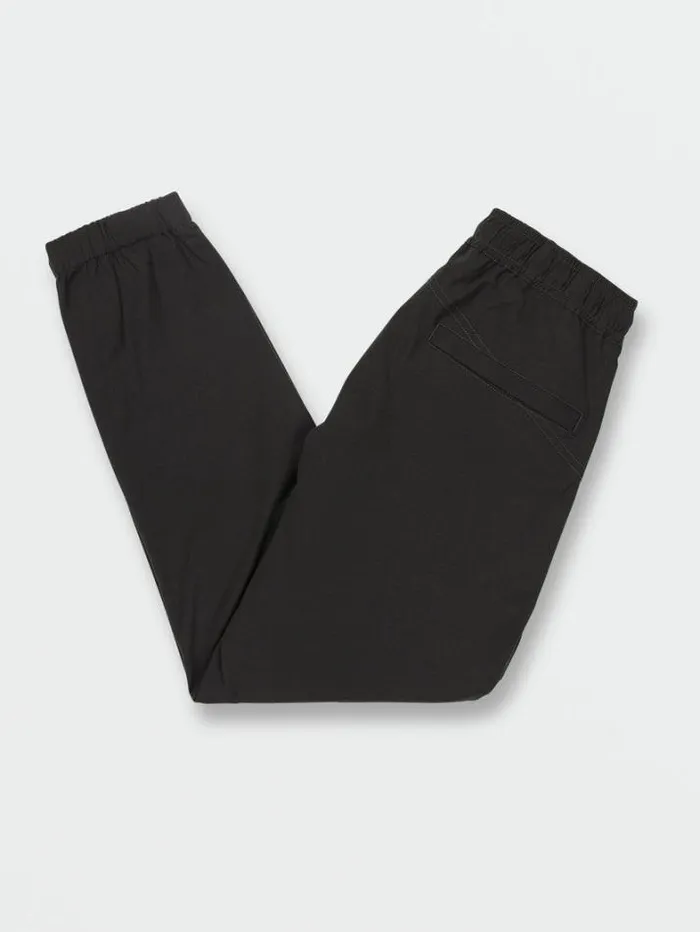 Mens Pants Volcom Frickin Cross Shred Elastic Waist Joggers 8211 Black