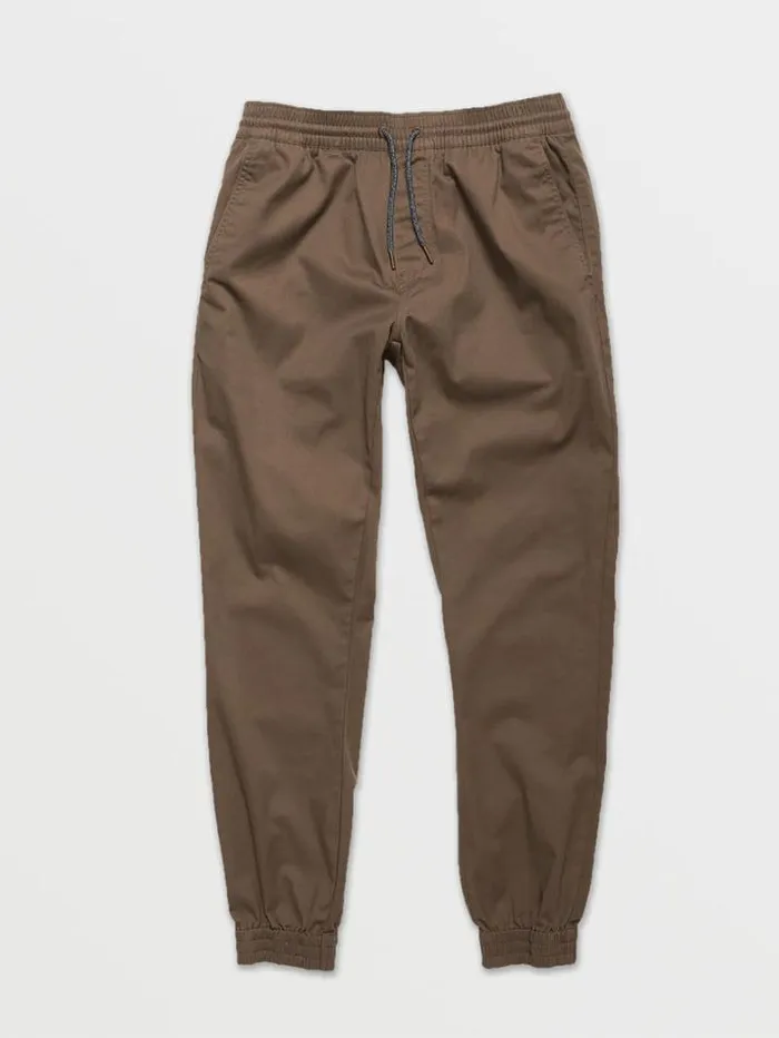 Mens Pants Volcom Frickin Slim Joggers 8211 Mushroom