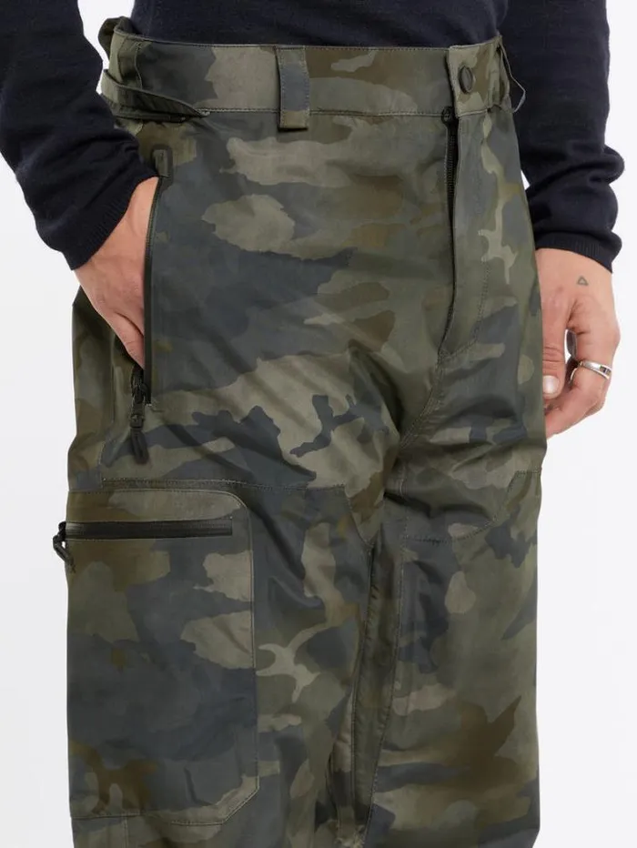 Mens Pants Volcom L GoreTex Pants 8211 Cloudwash Camo