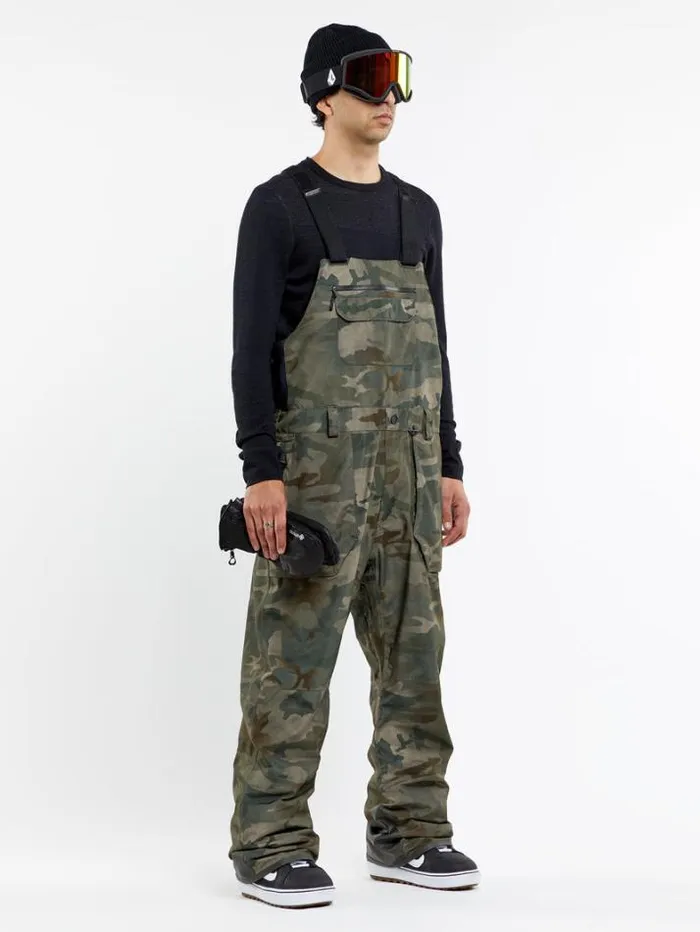 Mens Pants Volcom Rain GoreTex Bib Overalls 8211 Cloudwash