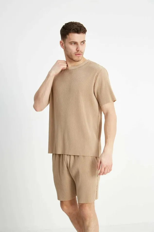 Mens Renoir Twin Set TShirt 8211 Mocha Jameson Carter TShirts