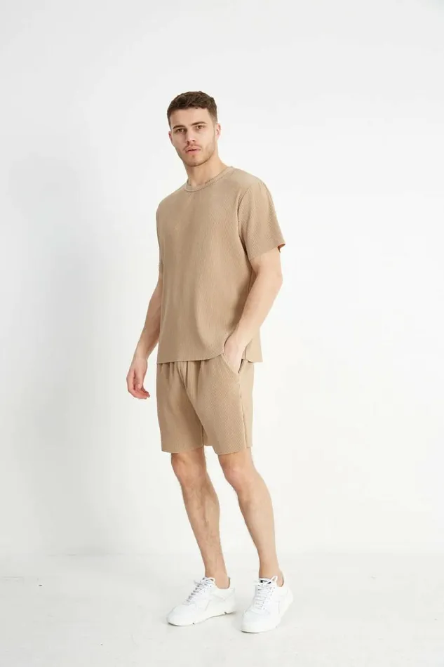 Mens Renoir Twin Set TShirt 8211 Mocha Jameson Carter TShirts