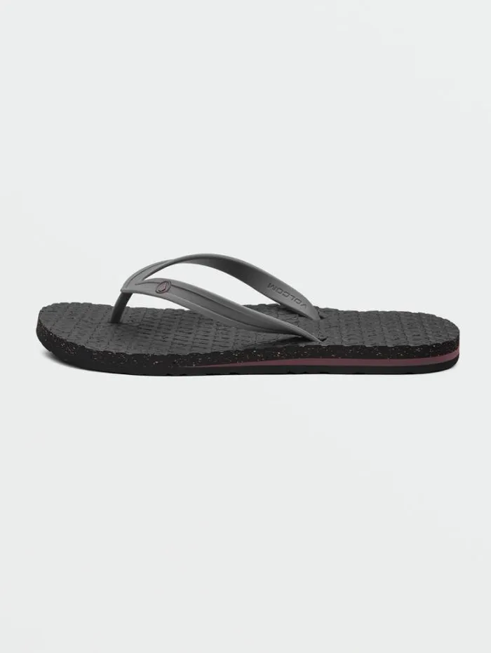 Mens Sandals Volcom Eco Concourse Sandals 8211 Pewter