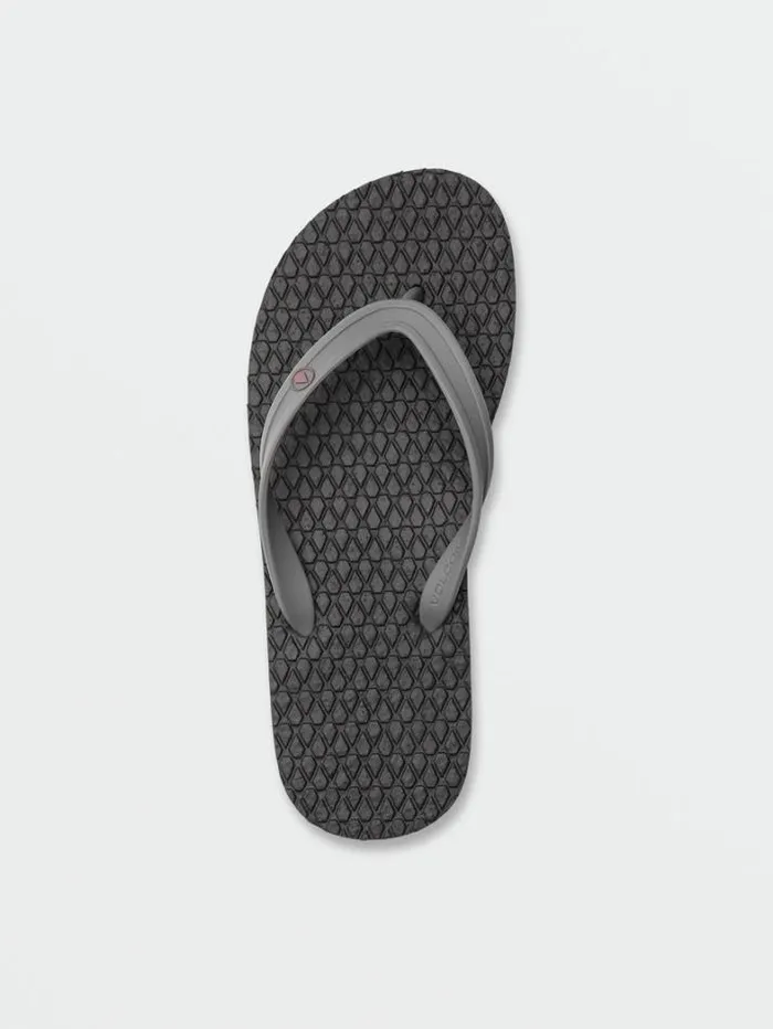 Mens Sandals Volcom Eco Concourse Sandals 8211 Pewter