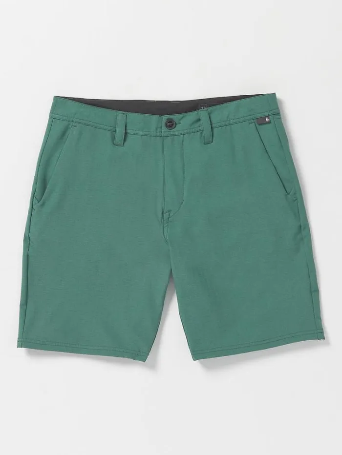 Mens Shorts Volcom Slub Frickin Cross Shred Shorts 8211 Ranger Green