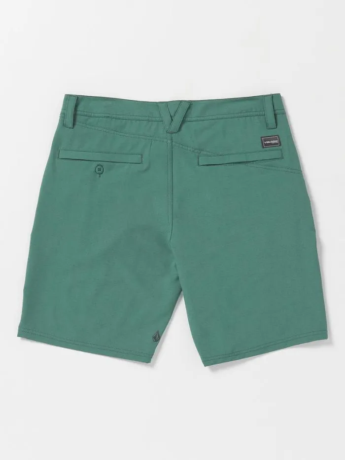 Mens Shorts Volcom Slub Frickin Cross Shred Shorts 8211 Ranger Green