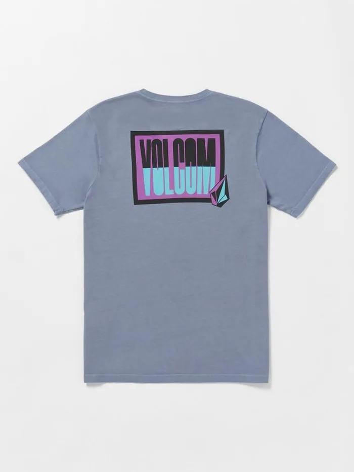 Mens TShirts and Tanks Volcom Curbwax Short Sleeve Tee 8211 Denim