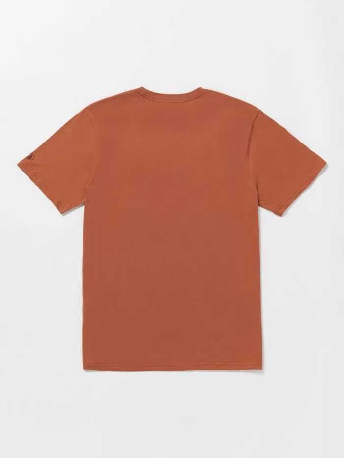 Mens TShirts and Tanks Volcom Solid Short Sleeve Tee 8211 Rust