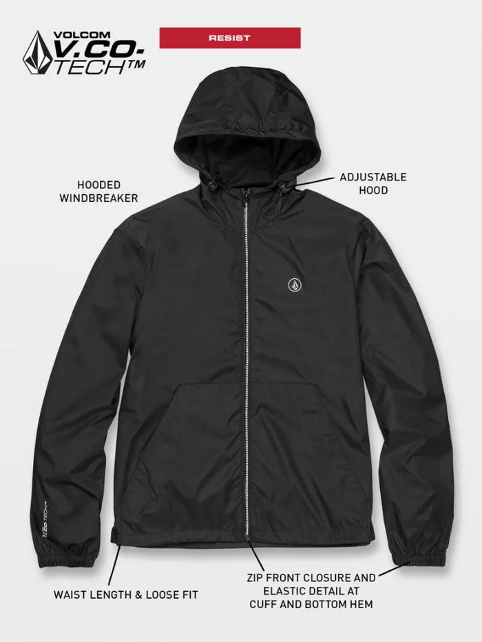 MensWomens Jackets Volcom Phase 91 Jacket 8211 Black