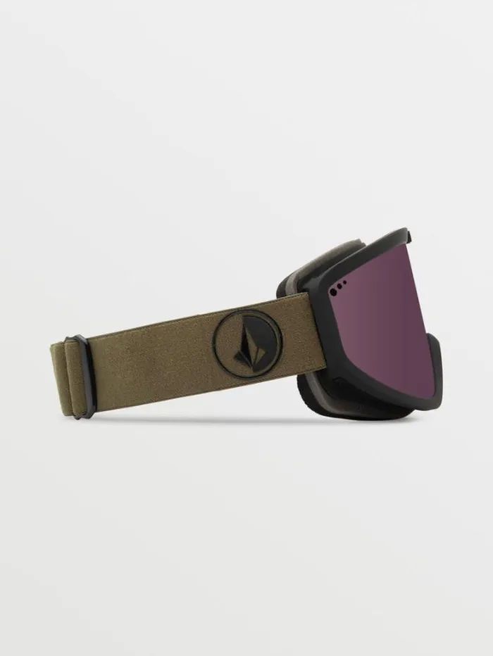 MensWomensKids Accessories Volcom Footprints Goggle 8211 MilitaryBlack Light BronzeBL
