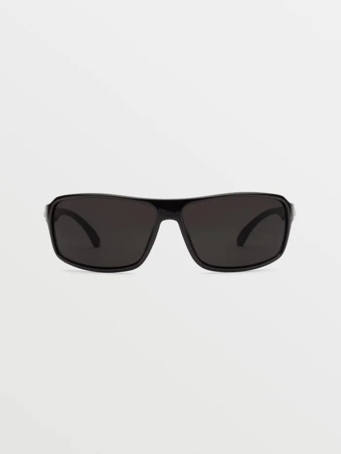 MensWomens Sunglasses Volcom Corpo Class Sunglasses 8211 Gloss BlackGray